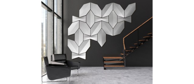 Bow sound absorbing wall panels